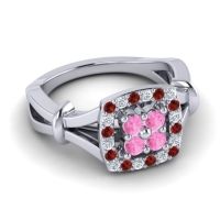 Simple Pave Cushion Pattaka Ring