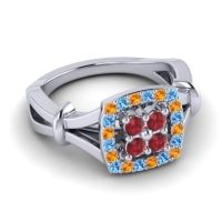 Simple Pave Cushion Pattaka Ring