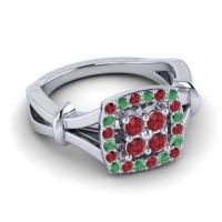 Simple Pave Cushion Pattaka Ring