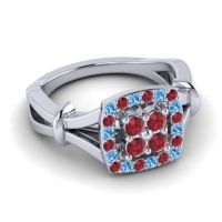 Simple Pave Cushion Pattaka Ring