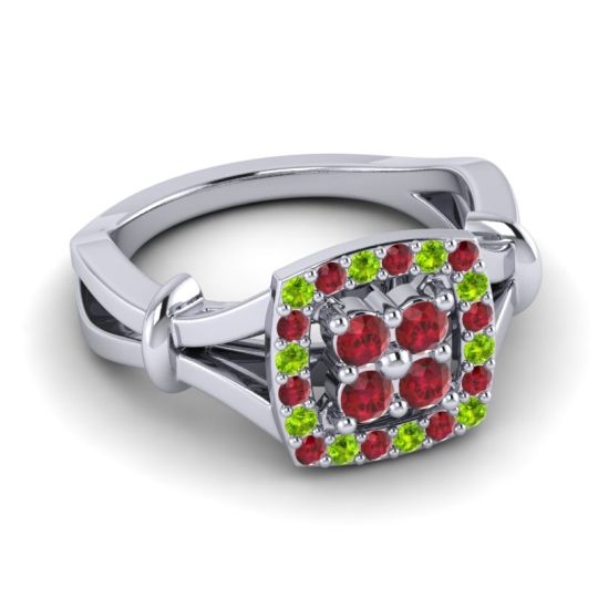 Simple Pave Cushion Pattaka Ring