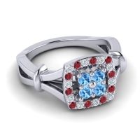 Simple Pave Cushion Pattaka Ring