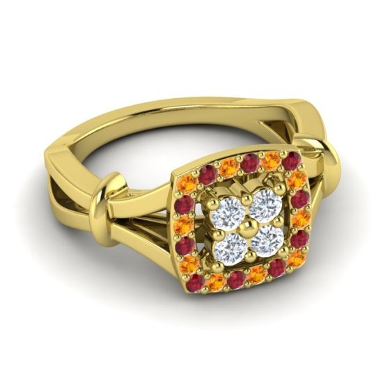 Simple Pave Cushion Pattaka Ring