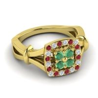 Simple Pave Cushion Pattaka Ring