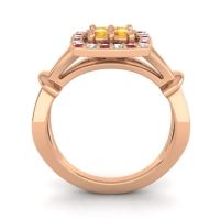 Simple Pave Cushion Pattaka Ring