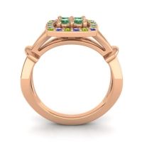 Simple Pave Cushion Pattaka Ring