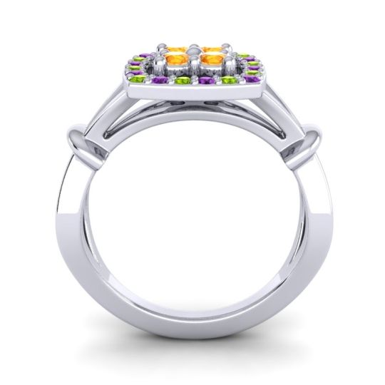 Simple Pave Cushion Pattaka Ring