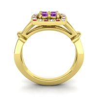 Simple Pave Cushion Pattaka Ring