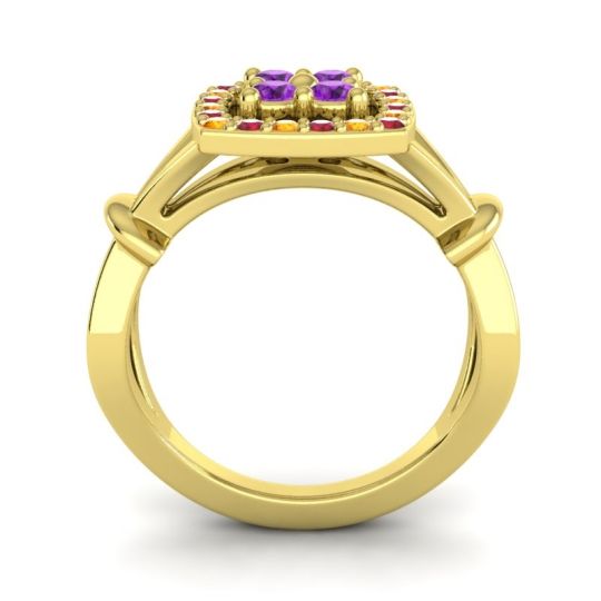 Simple Pave Cushion Pattaka Ring