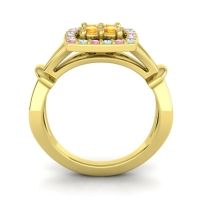 Simple Pave Cushion Pattaka Ring