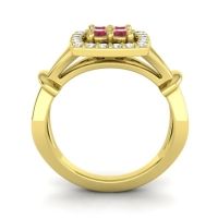 Simple Pave Cushion Pattaka Ring