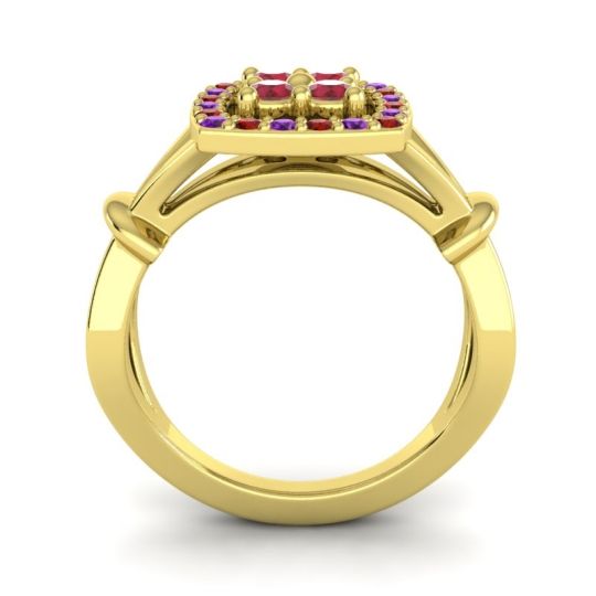 Simple Pave Cushion Pattaka Ring