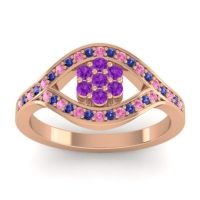 Simple Floral Pave Siktha Ring