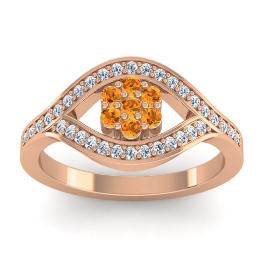 Simple Floral Pave Siktha Ring