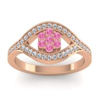 Simple Floral Pave Siktha Ring