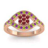 Simple Floral Pave Siktha Ring