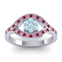 Simple Floral Pave Siktha Ring