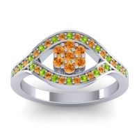 Simple Floral Pave Siktha Ring