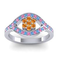 Simple Floral Pave Siktha Ring