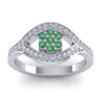 Simple Floral Pave Siktha Ring