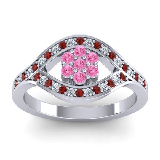 Simple Floral Pave Siktha Ring