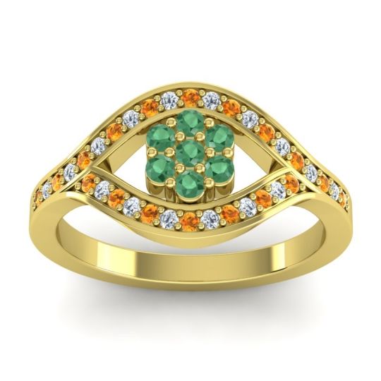 Simple Floral Pave Siktha Ring