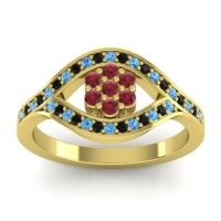 Simple Floral Pave Siktha Ring