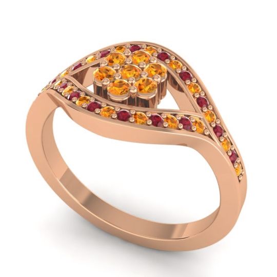 Simple Floral Pave Siktha Ring