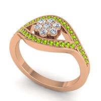 Simple Floral Pave Siktha Ring