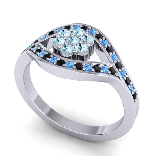 Simple Floral Pave Siktha Ring