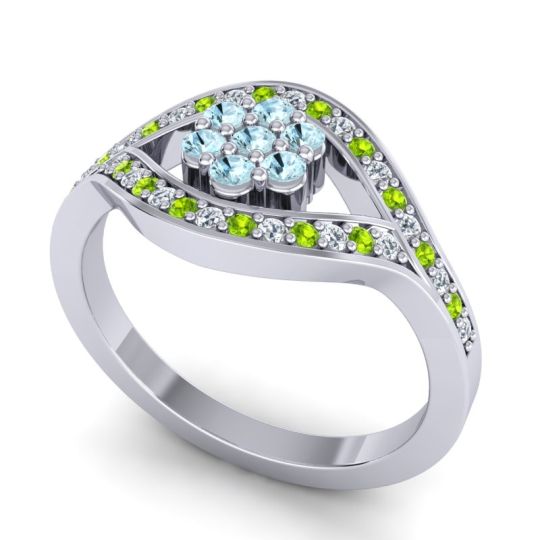 Simple Floral Pave Siktha Ring