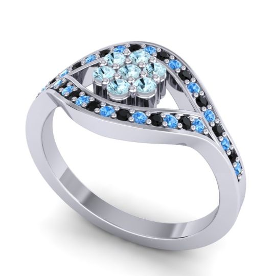 Simple Floral Pave Siktha Ring