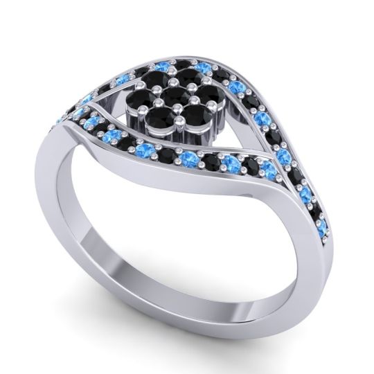 Simple Floral Pave Siktha Ring