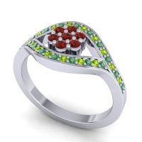 Simple Floral Pave Siktha Ring