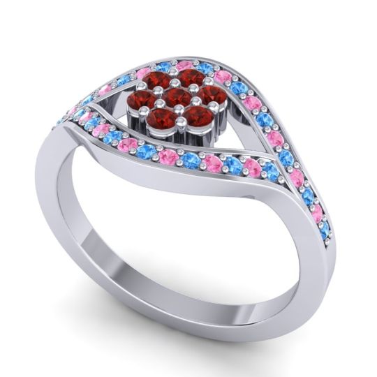Simple Floral Pave Siktha Ring