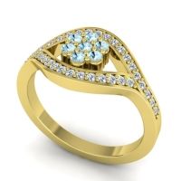 Simple Floral Pave Siktha Ring