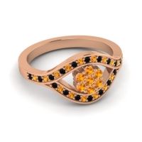 Simple Floral Pave Siktha Ring