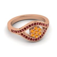 Simple Floral Pave Siktha Ring