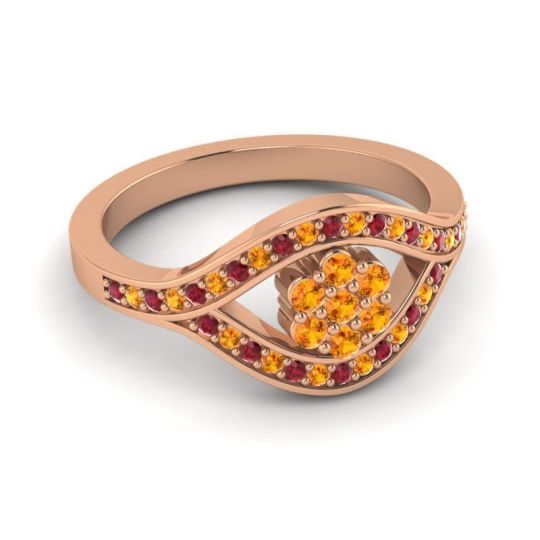 Simple Floral Pave Siktha Ring
