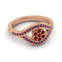 Simple Floral Pave Siktha Ring