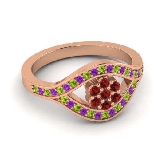 Simple Floral Pave Siktha Ring