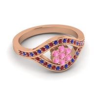 Simple Floral Pave Siktha Ring