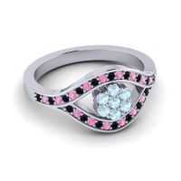 Simple Floral Pave Siktha Ring