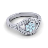 Simple Floral Pave Siktha Ring