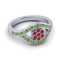 Simple Floral Pave Siktha Ring