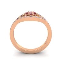 Simple Floral Pave Siktha Ring