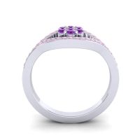 Simple Floral Pave Siktha Ring