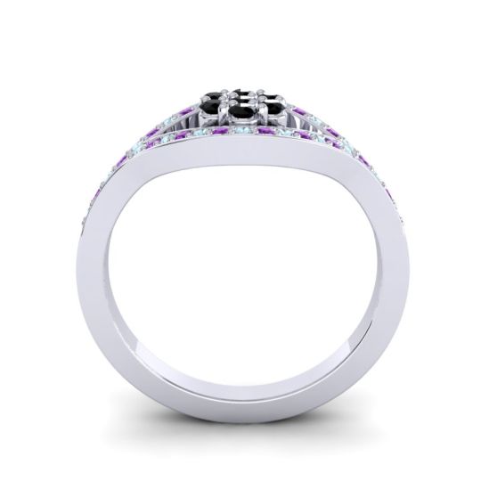 Simple Floral Pave Siktha Ring