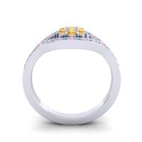 Simple Floral Pave Siktha Ring