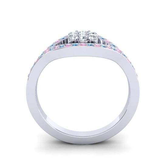 Simple Floral Pave Siktha Ring